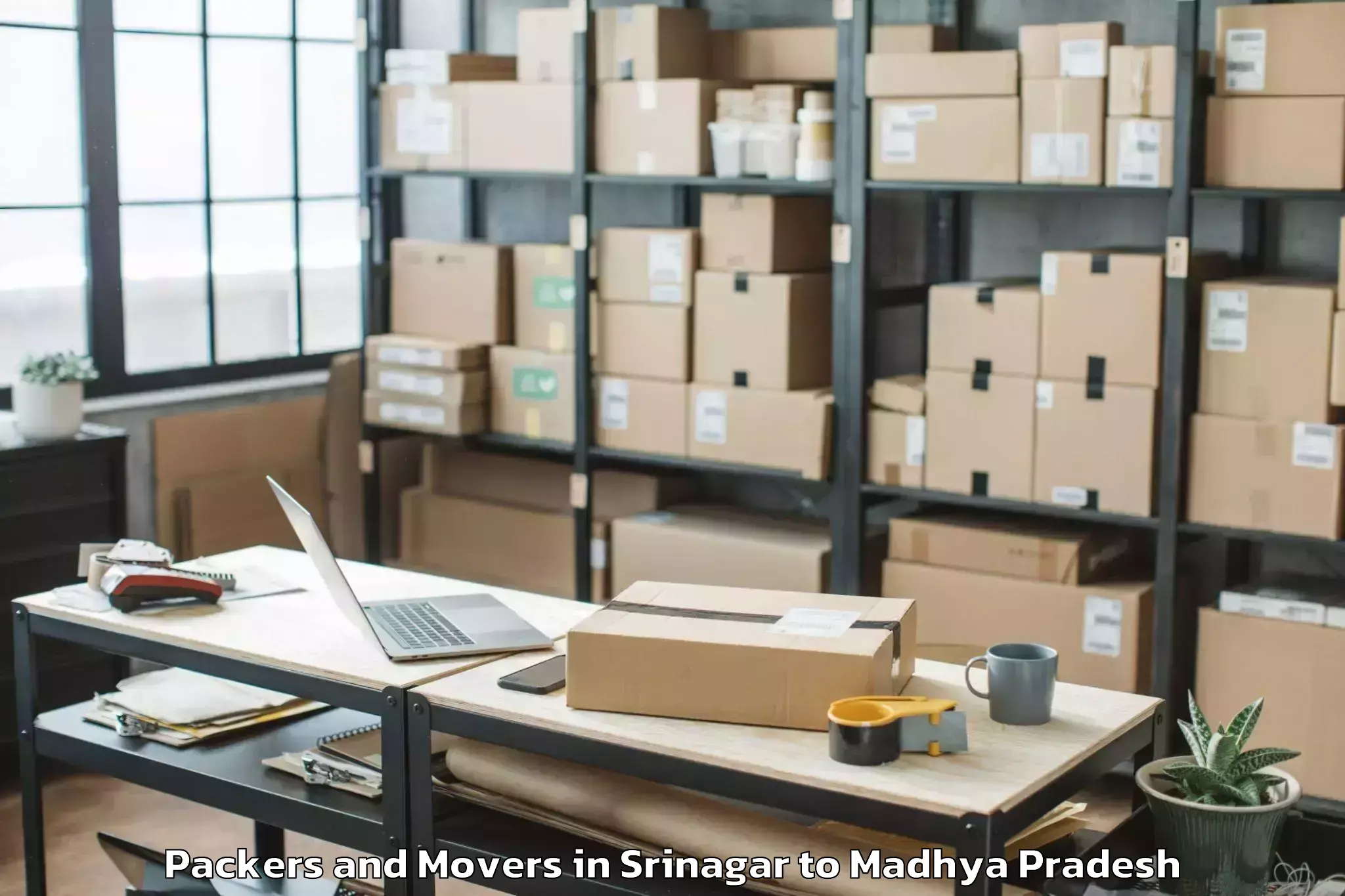 Hassle-Free Srinagar to Mahidpur Packers And Movers